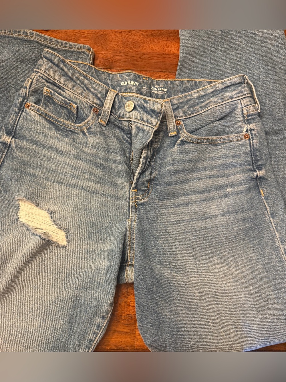 High waisted OG loose jeans
